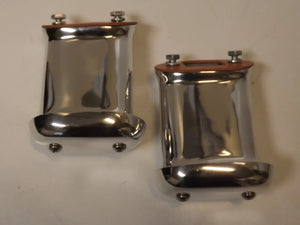 Mooneyes style Hi Rise polished aluminum valve cover breather 2 ea hot rat rod