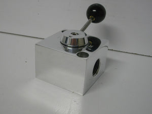 Polished Billet Manual 2 Tank Fuel Valve 1/2" NPT V-drive Jet Boat Eddie Marine