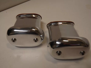 Mooneyes style Hi Rise polished aluminum valve cover breather 2 ea hot rat rod