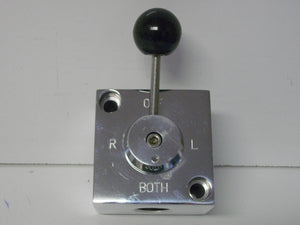 Polished Billet Manual 2 Tank Fuel Valve 1/2" NPT V-drive Jet Boat Eddie Marine