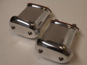 Mooneyes style Hi Rise polished aluminum valve cover breather 2 ea hot rat rod