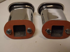 Mooneyes style Hi Rise polished aluminum valve cover breather 2 ea hot rat rod